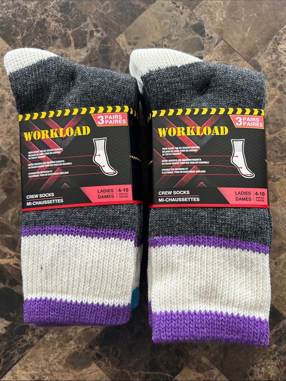 NWT 🆕 Workload Women’s Crew Work Socks - (6 Pairs) size 4-10 / all season